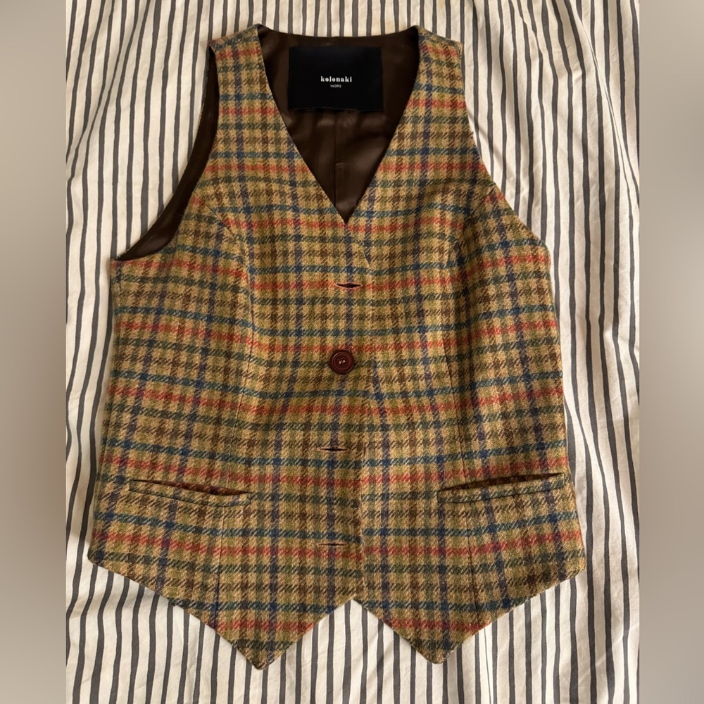 Kolonaki Plaid Vest Women’s size 6/Small